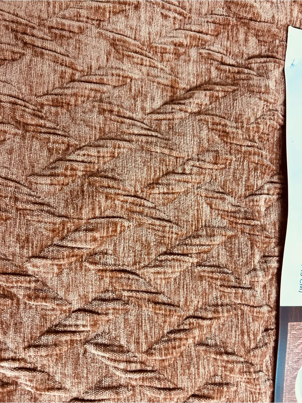 Branch Hill Copper Textured Placemat Set of 4  textured rust fabric NWT